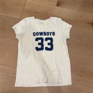 Brandy Melville Grey and Navy Tee